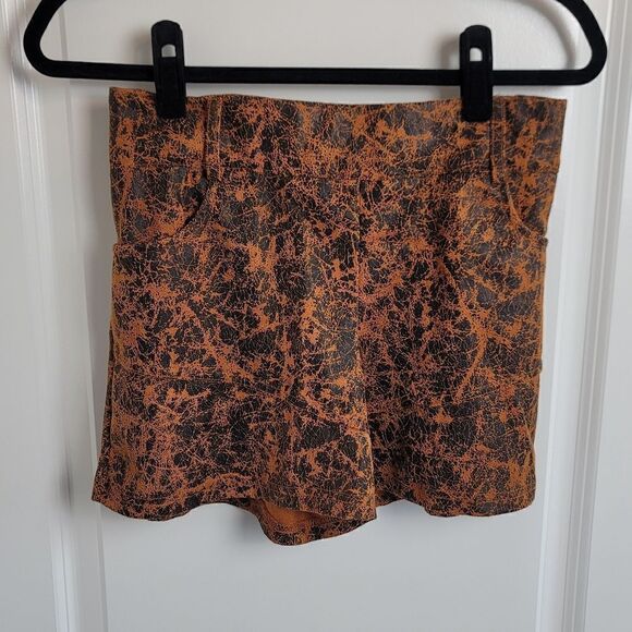 CRAZY TRAIN Faux Suede Shorts - Picture 1 of 7